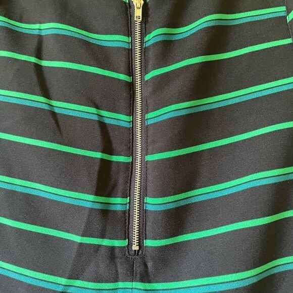 Fleur Bleue Striped Zipper Tank Top Blouse - Picture 11 of 11